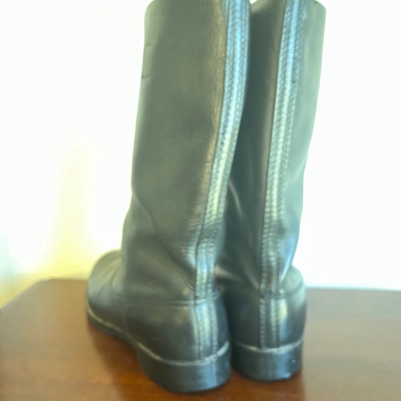 Russian Officer's Field Boots, Black Leather - Picture 9 of 12